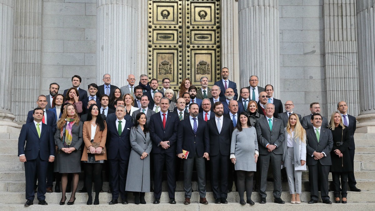 Los 52 diputados de VOX en el Congreso de los Diputados